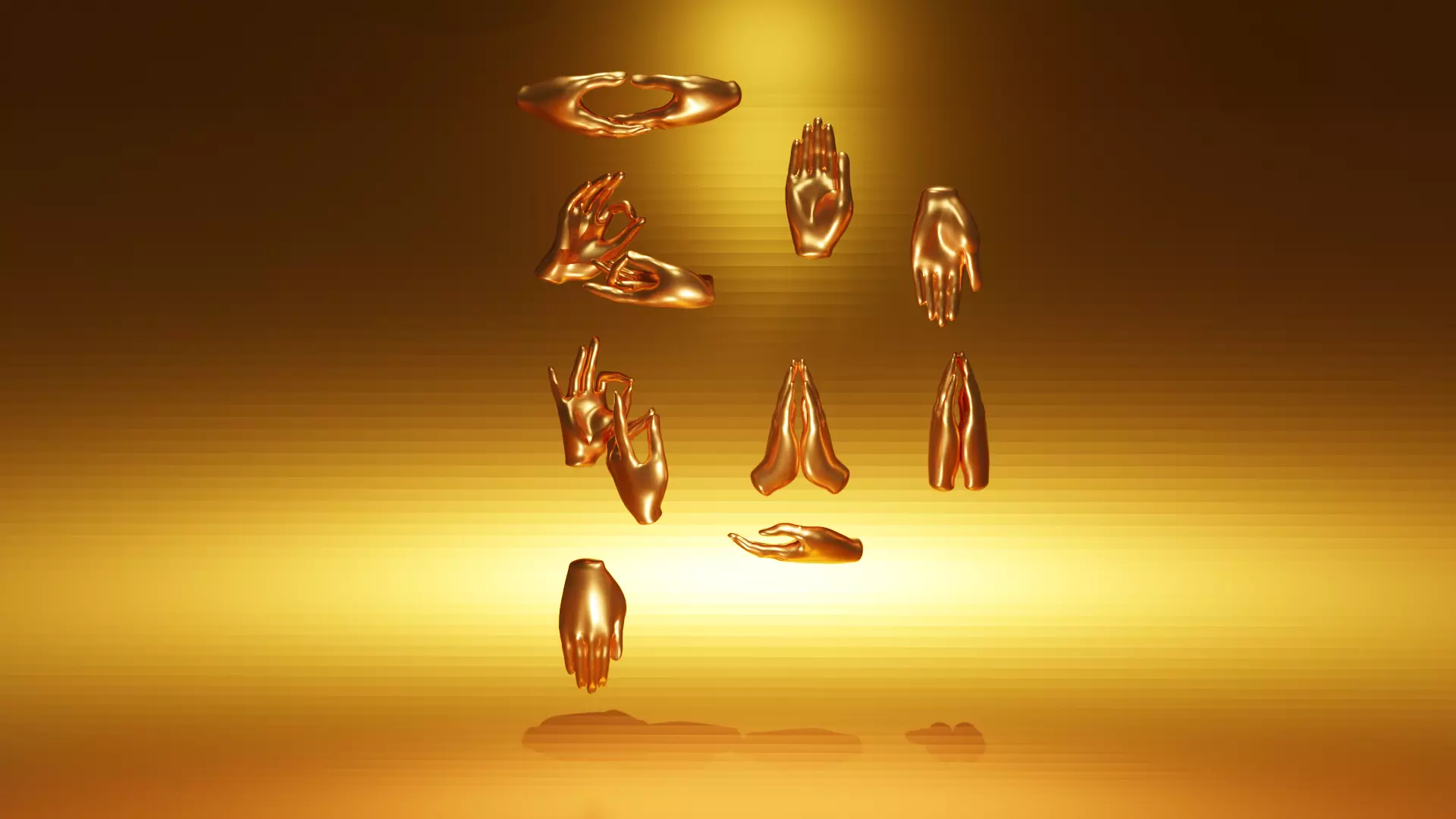 Buddha hand  Free 3D model_0