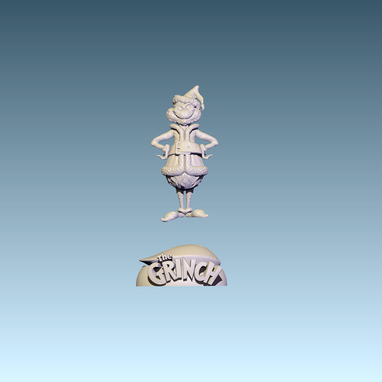 The Grinch figurine 3D print model_6