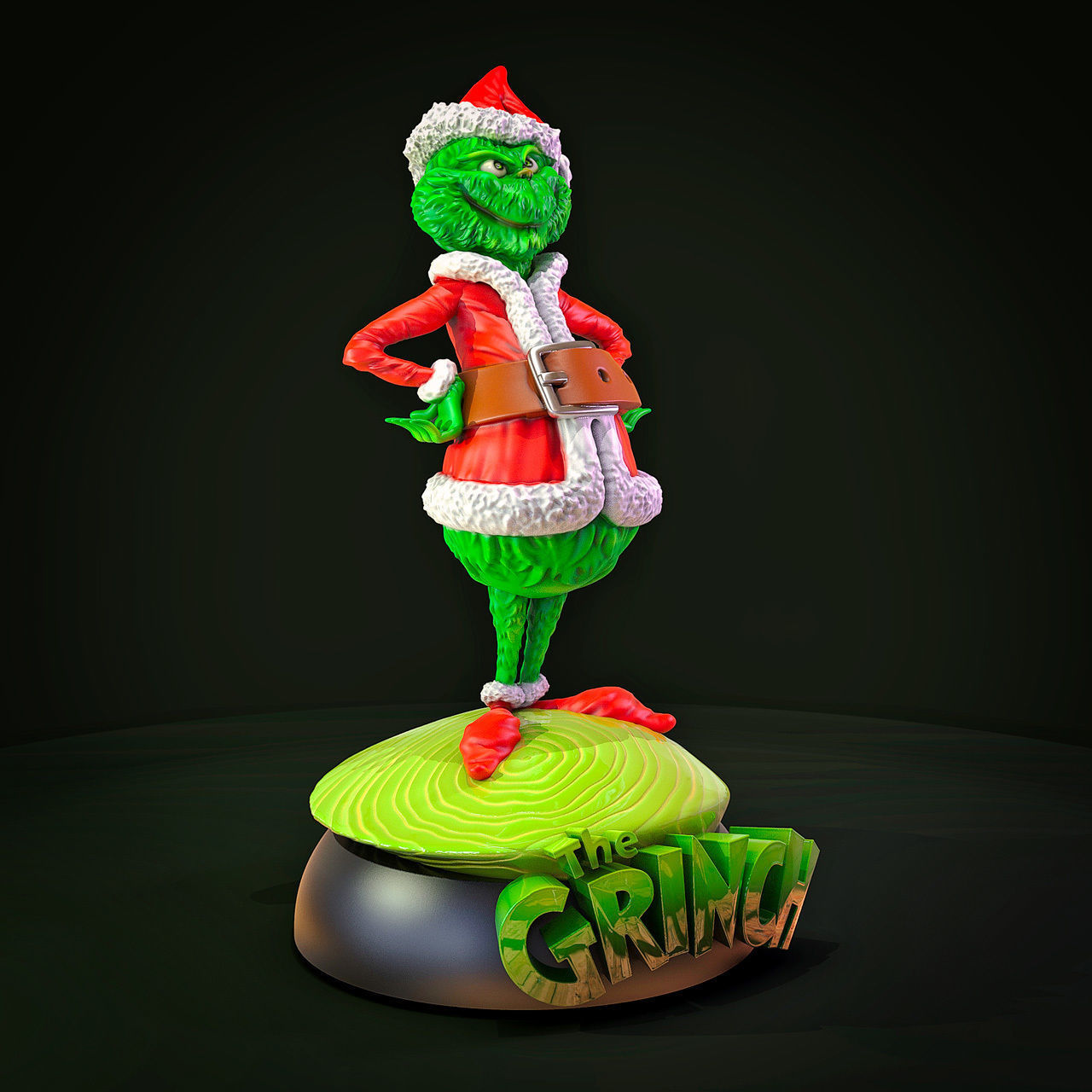 The Grinch figurine 3D print model_1