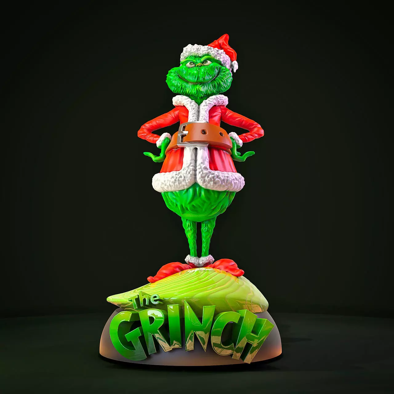 The Grinch figurine 3D print model_0