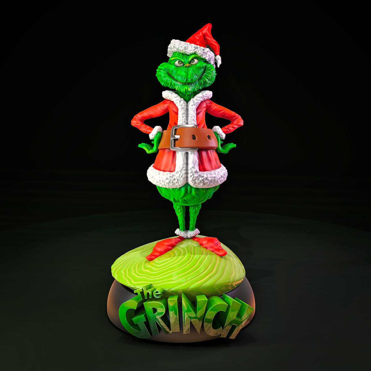 The Grinch figurine 3D print model_3