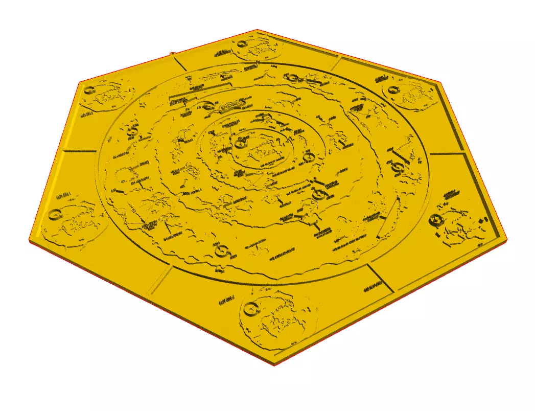 Flat earth 3d model 3D print model