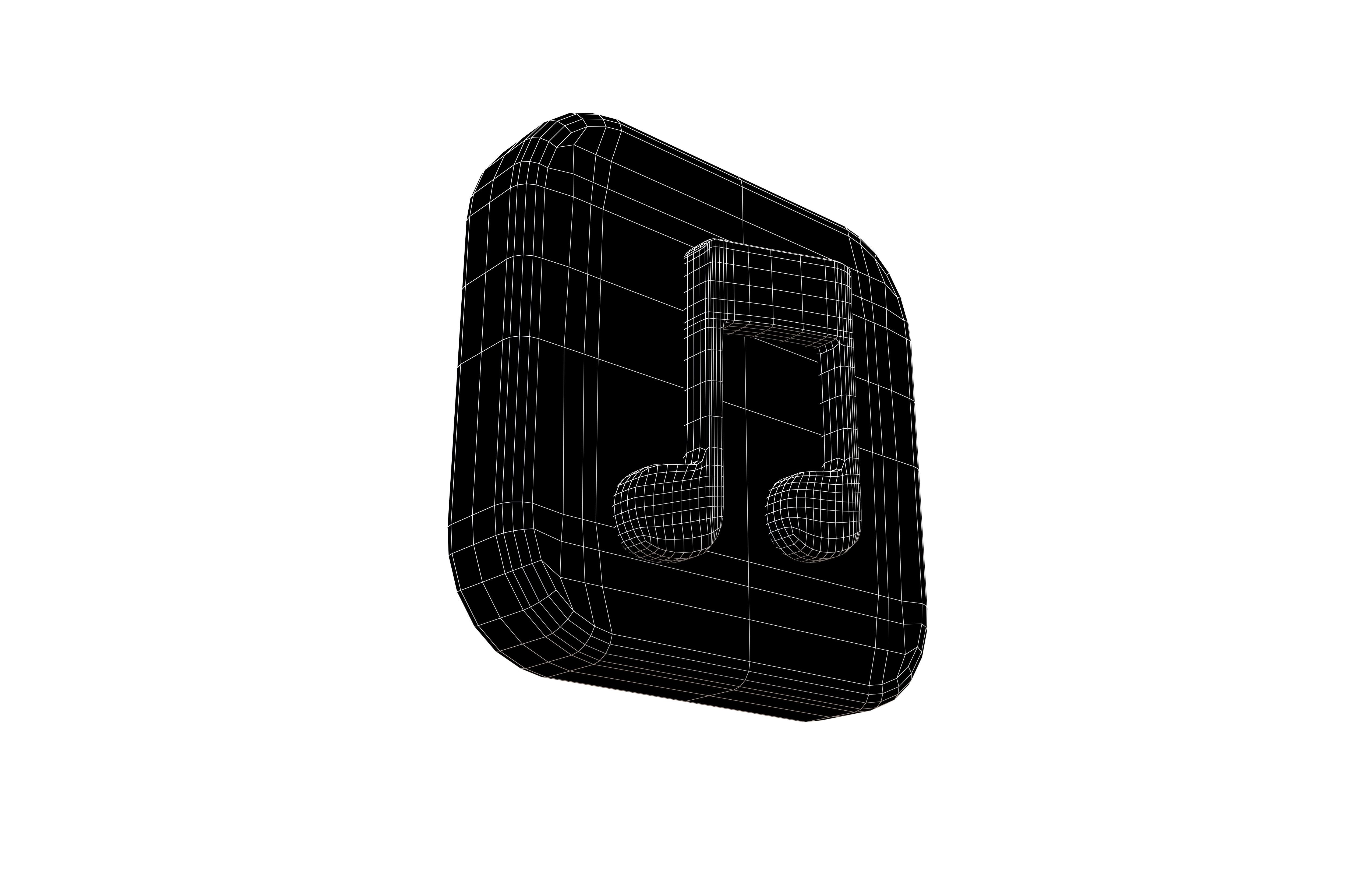 IOS Music Icon v1 001 Low-poly 3D model_5