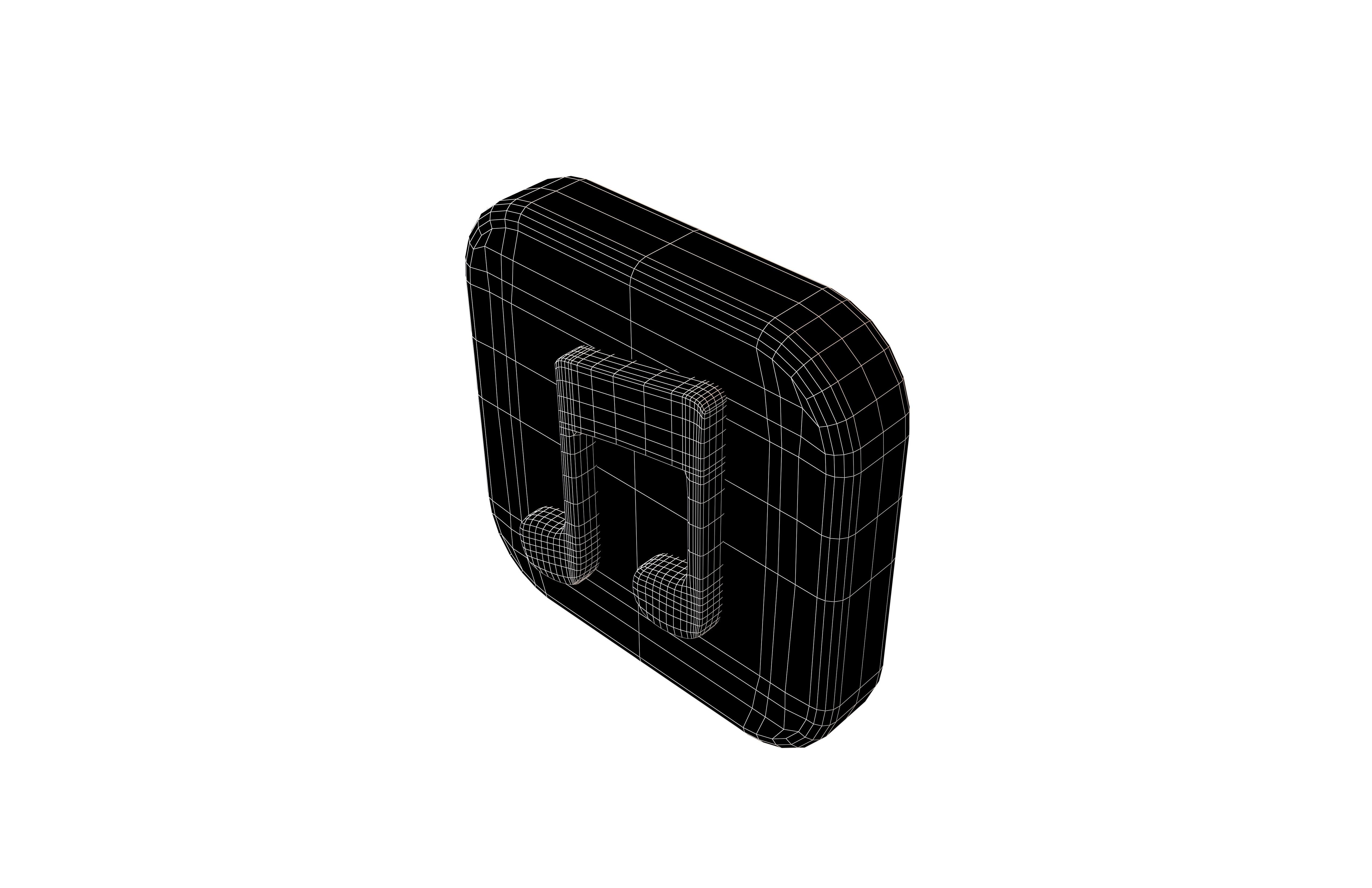 IOS Music Icon v1 001 Low-poly 3D model_7