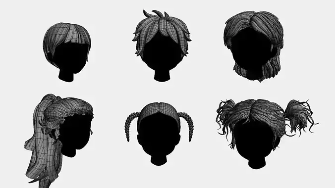 Stylized Hair Factory V4
