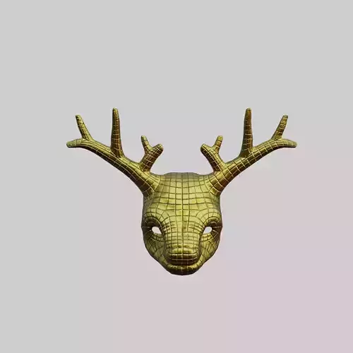 Vip Deer Mask - Mascara del Ciervo Vip - low poly