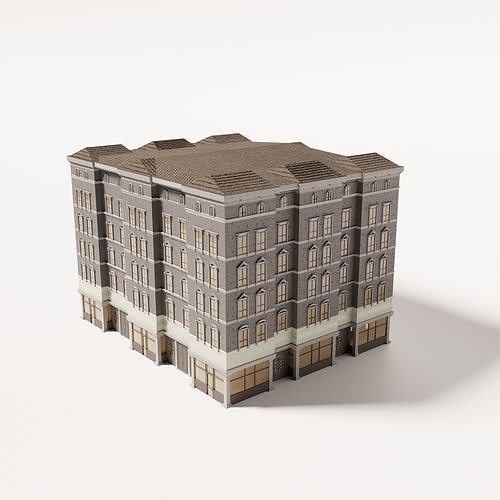 19th Century Building Type 1 3D model