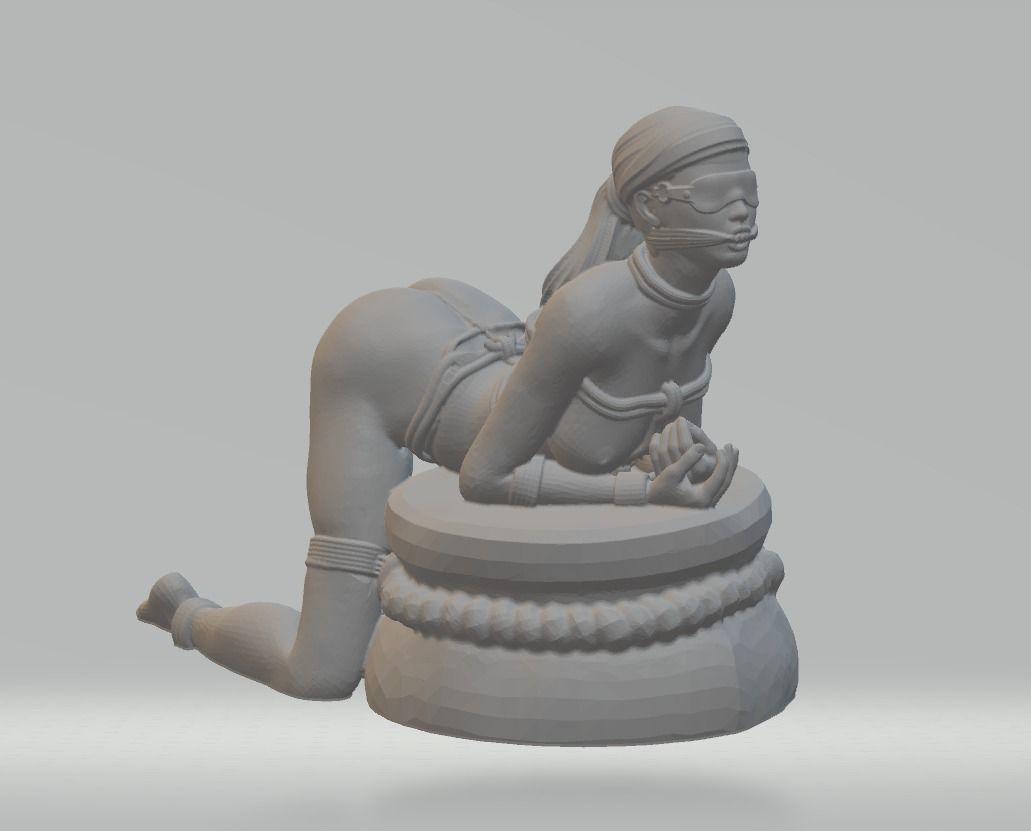 Alicia Sexy Girl Anime Figure 3D model for CNC 3D Print 3D print model_1