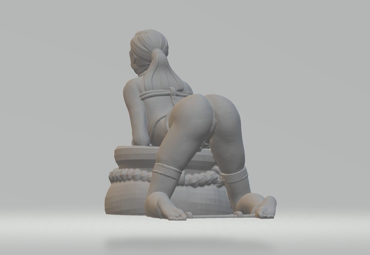 Alicia Sexy Girl Anime Figure 3D model for CNC 3D Print 3D print model_4