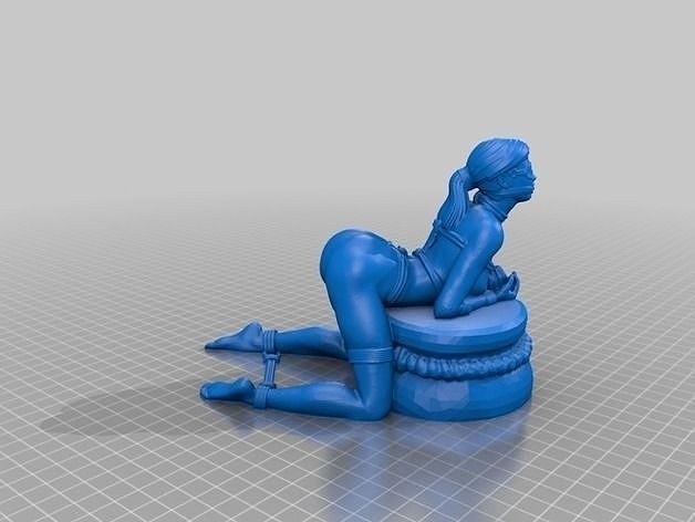 Alicia Sexy Girl Anime Figure 3D model for CNC 3D Print 3D print model