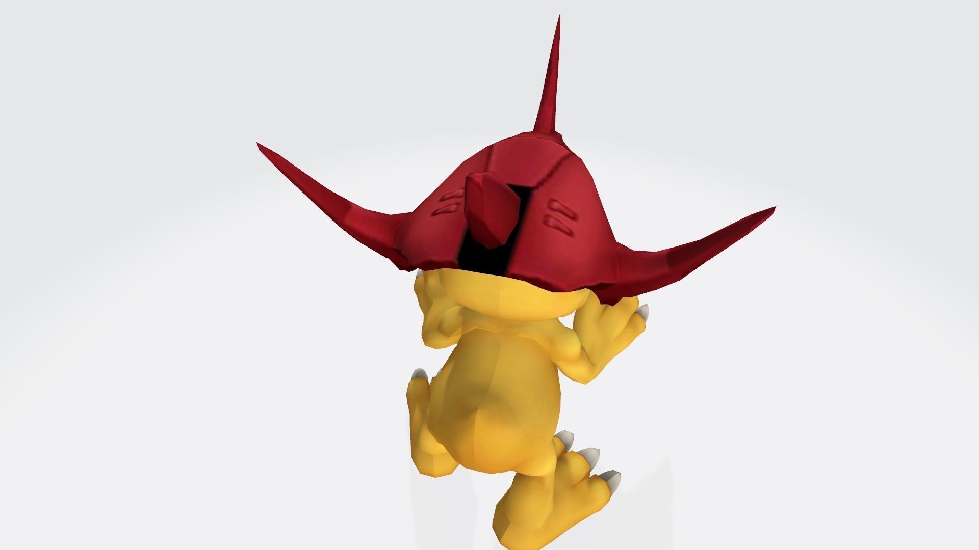 Agumon dragon with eyes 3D print model_4