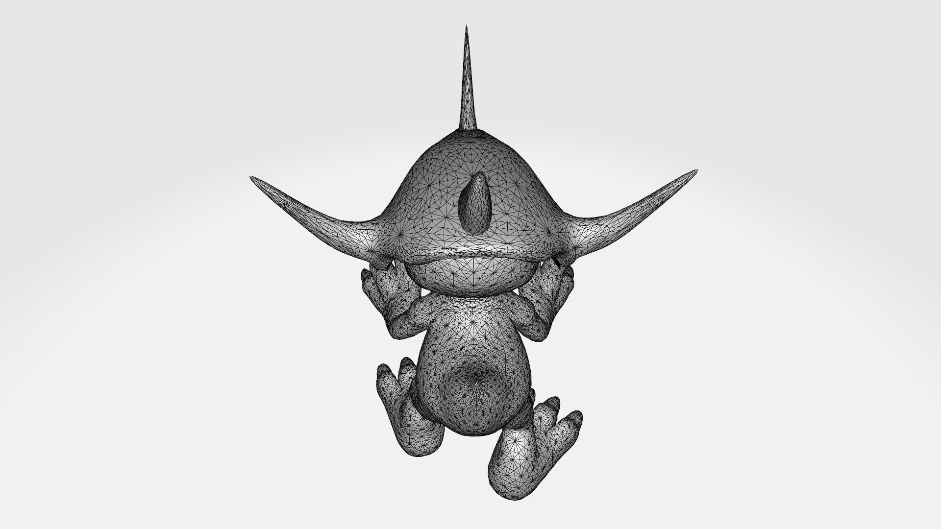 Agumon dragon with eyes 3D print model_7