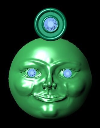 face pendant 3D print model_29