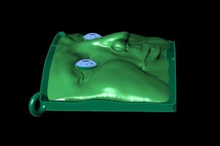 face pendant 3D print model_9
