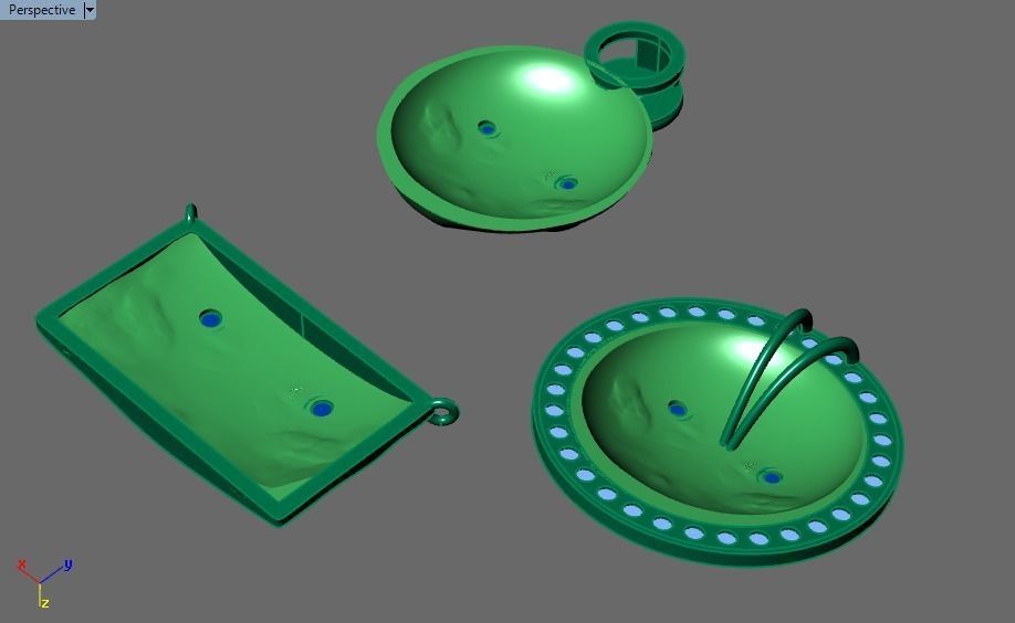 face pendant 3D print model_15