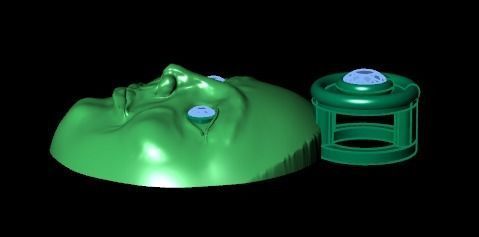 face pendant 3D print model_33