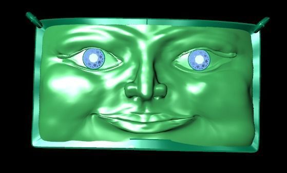 face pendant 3D print model_8