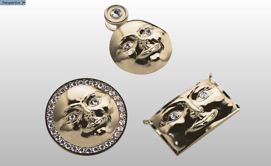 face pendant 3D print model_19