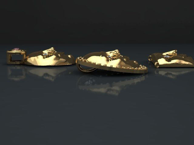 face pendant 3D print model_32