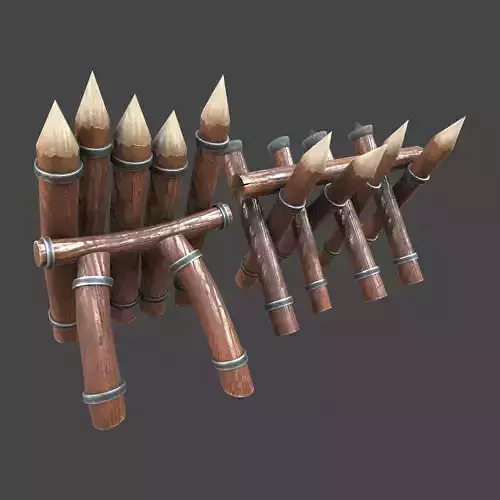 Fence block 3d model