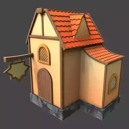 House stylized western 3d model