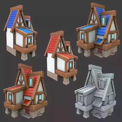 village stylized 3d model Low-poly 3D model village stylized 3d model Low-poly 3D model