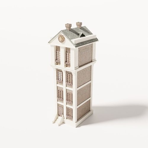 19th Century Building Type 2 3D model
