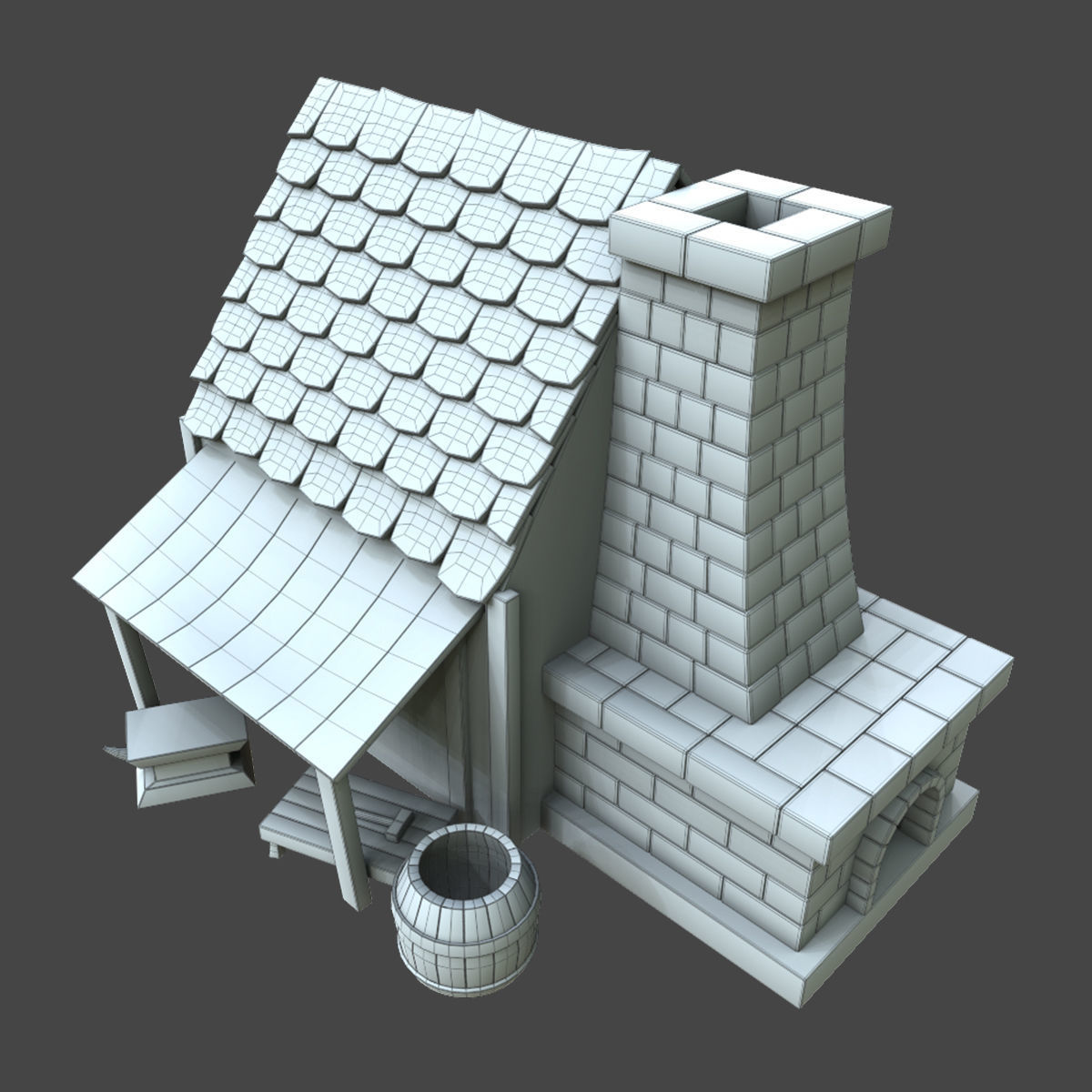 smithy stylized premium 3d model Low-poly 3D model_3