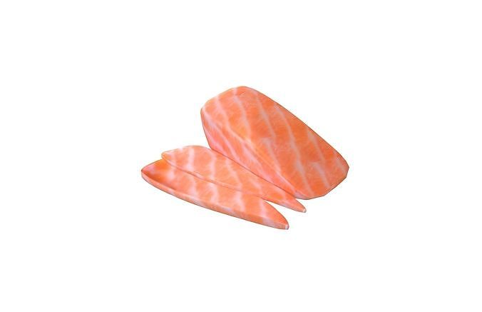 Salmon Sashimi v2 001 Low-poly 3D model 3