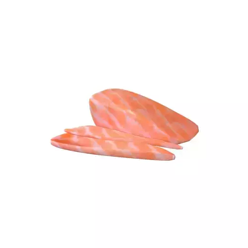 Salmon Sashimi v2 001 Low-poly 3D model