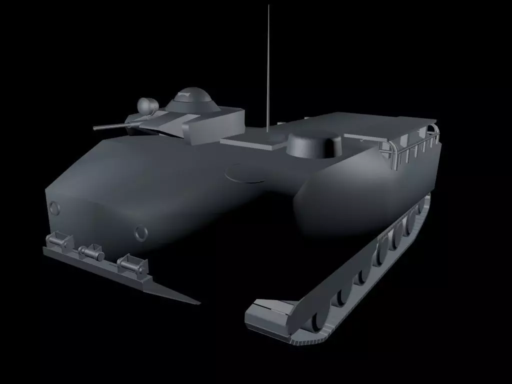Amphibian Vehicle AAV7-A1 Free 3D model