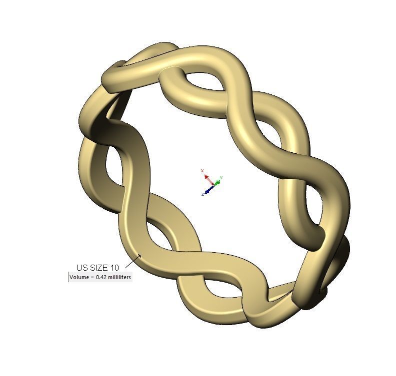 Celtic braid band US sizes 5to10 3D print model_12