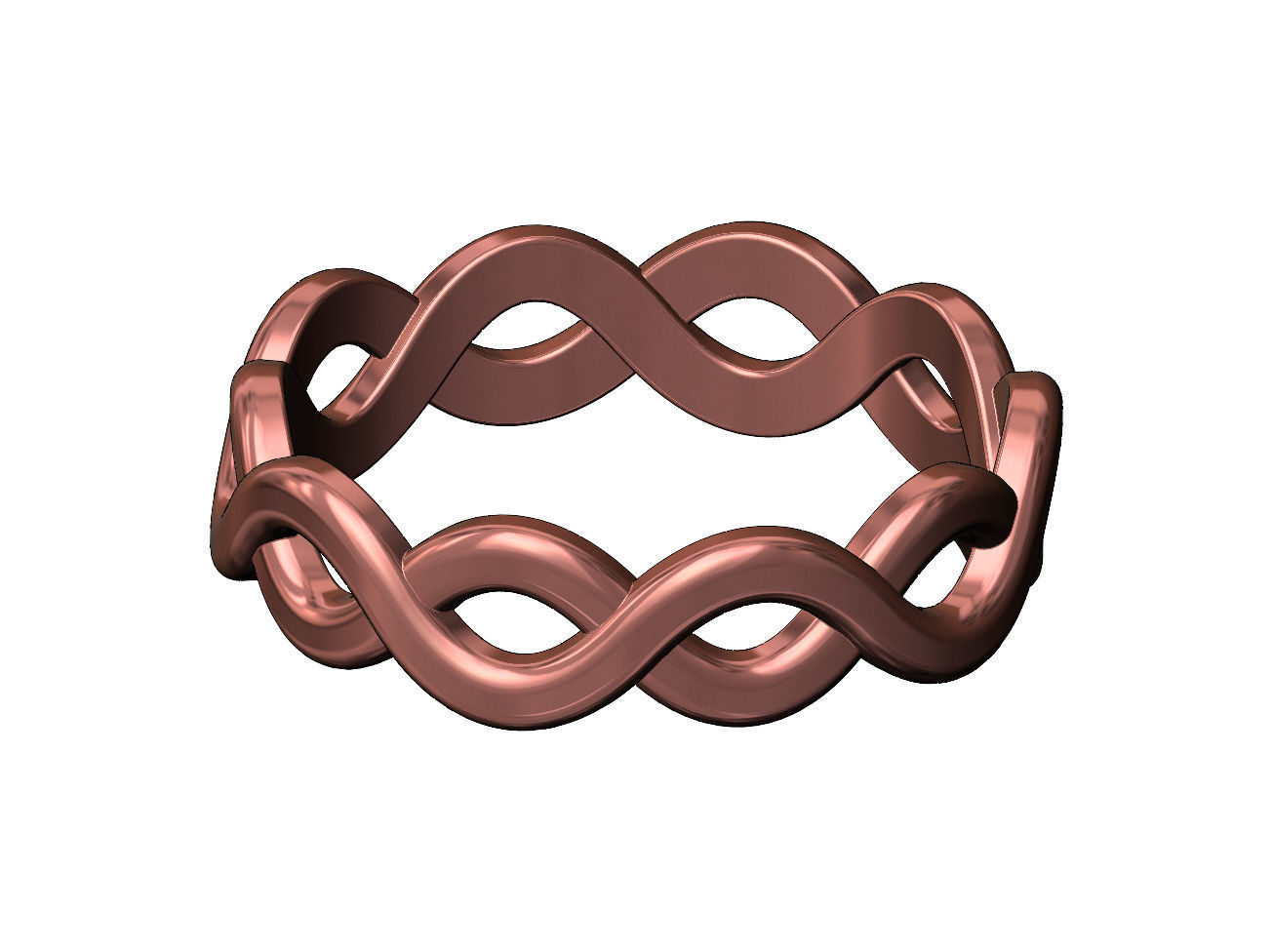 Celtic braid band US sizes 5to10 3D print model_10