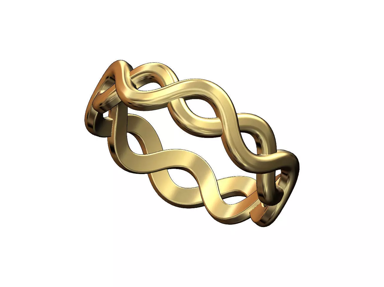 Celtic braid band US sizes 5to10 3D print model_0