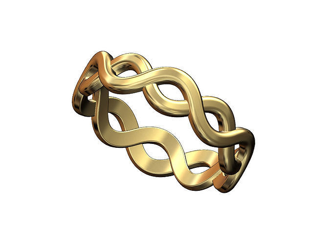 Celtic braid band US sizes 5to10 3D print model