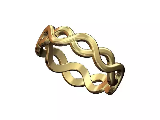 Celtic braid band US sizes 5to10