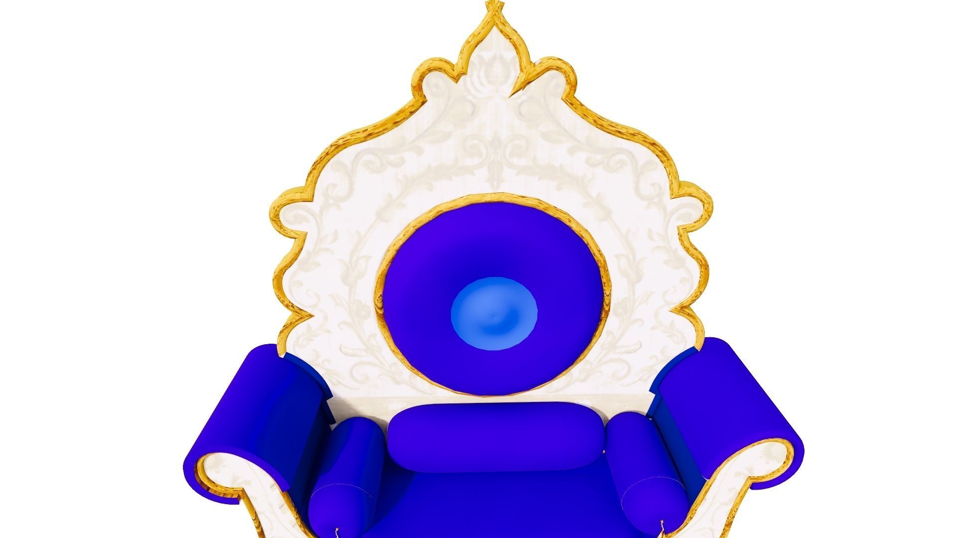 indian chair decorative 3D model_6