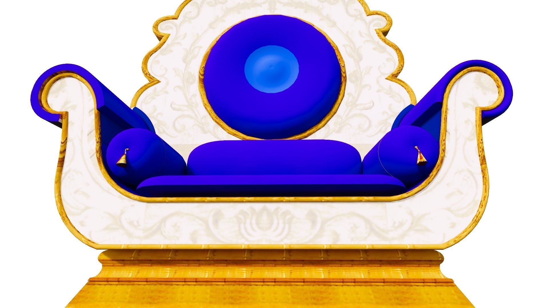 indian chair decorative 3D model_5