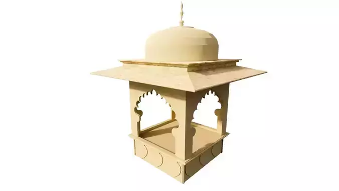 indian chatri made in sketchup