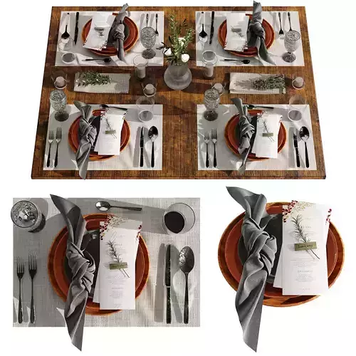 Table setting 04 3D model