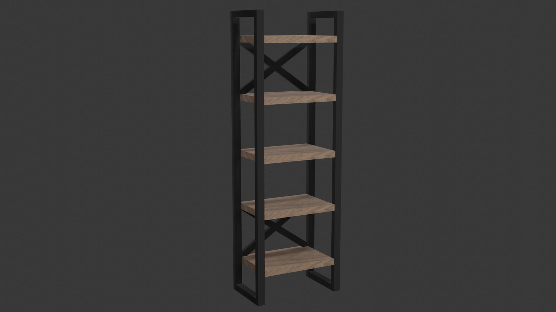 loft style shelving 3D model_5