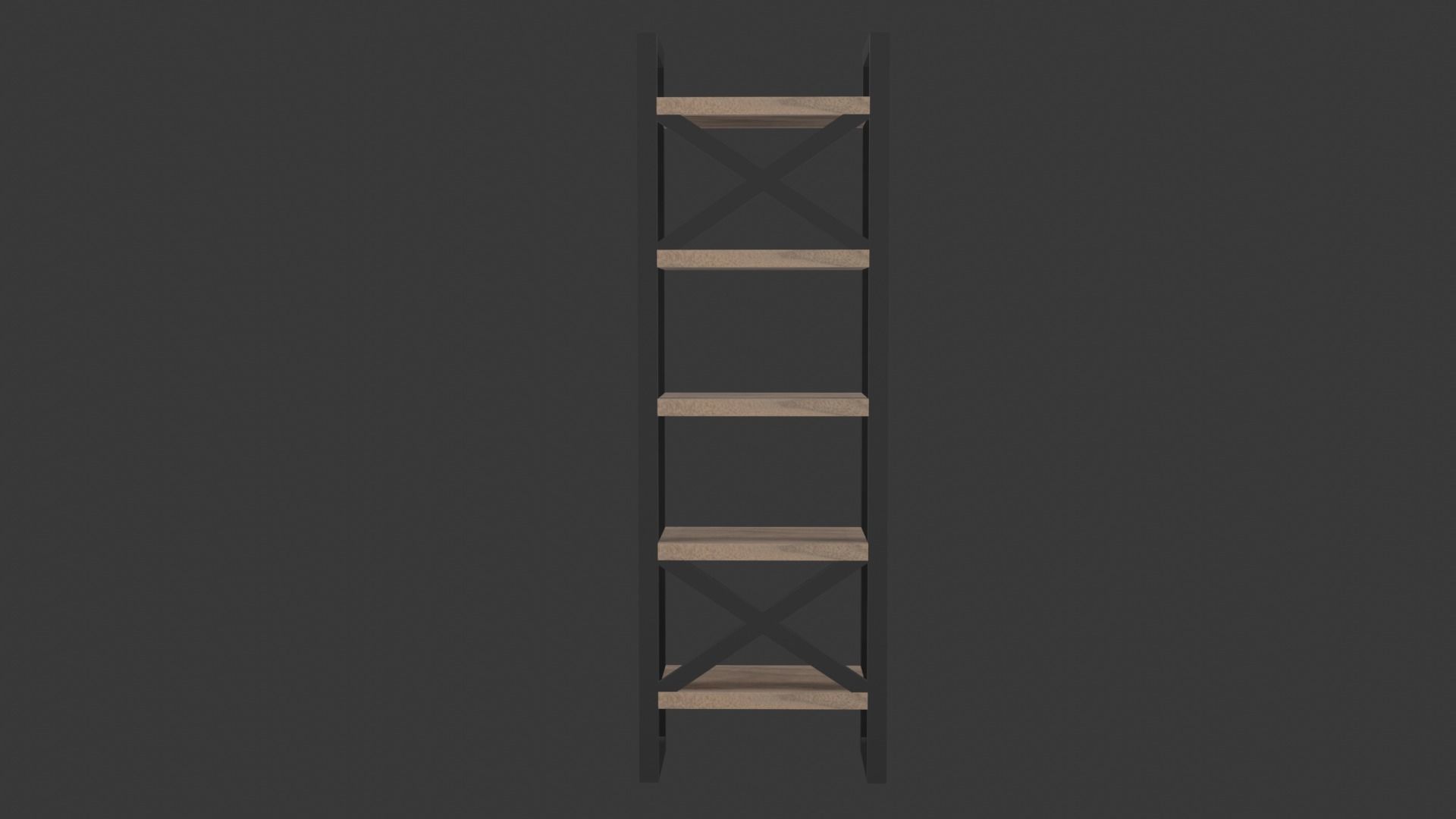 loft style shelving 3D model_3