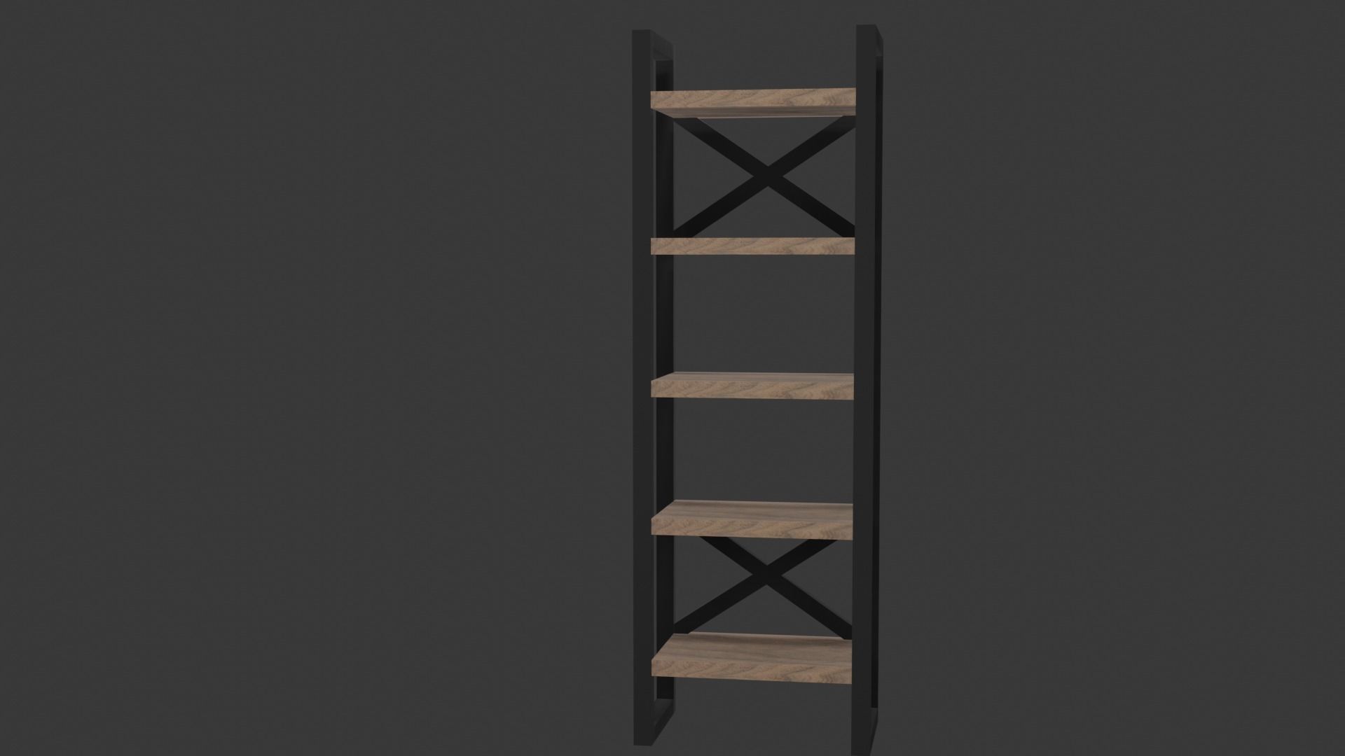 loft style shelving 3D model_7