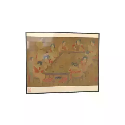 Ancient Calligraphy And Painting v1 001 Low-poly 3D model