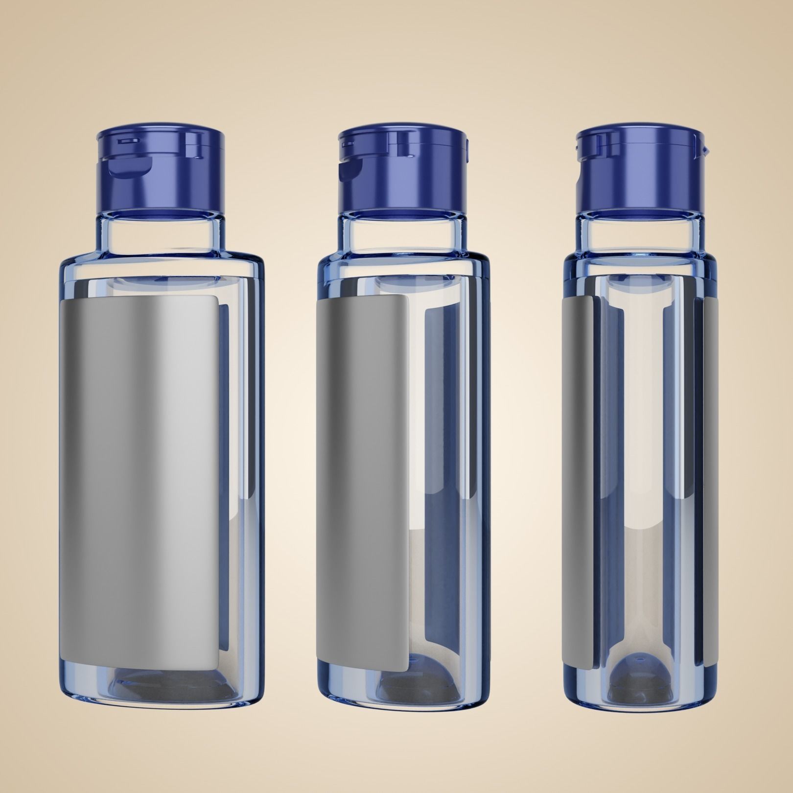 Loreal Micellar Water 95ml Bottle with Lid Realistic 3D model_10