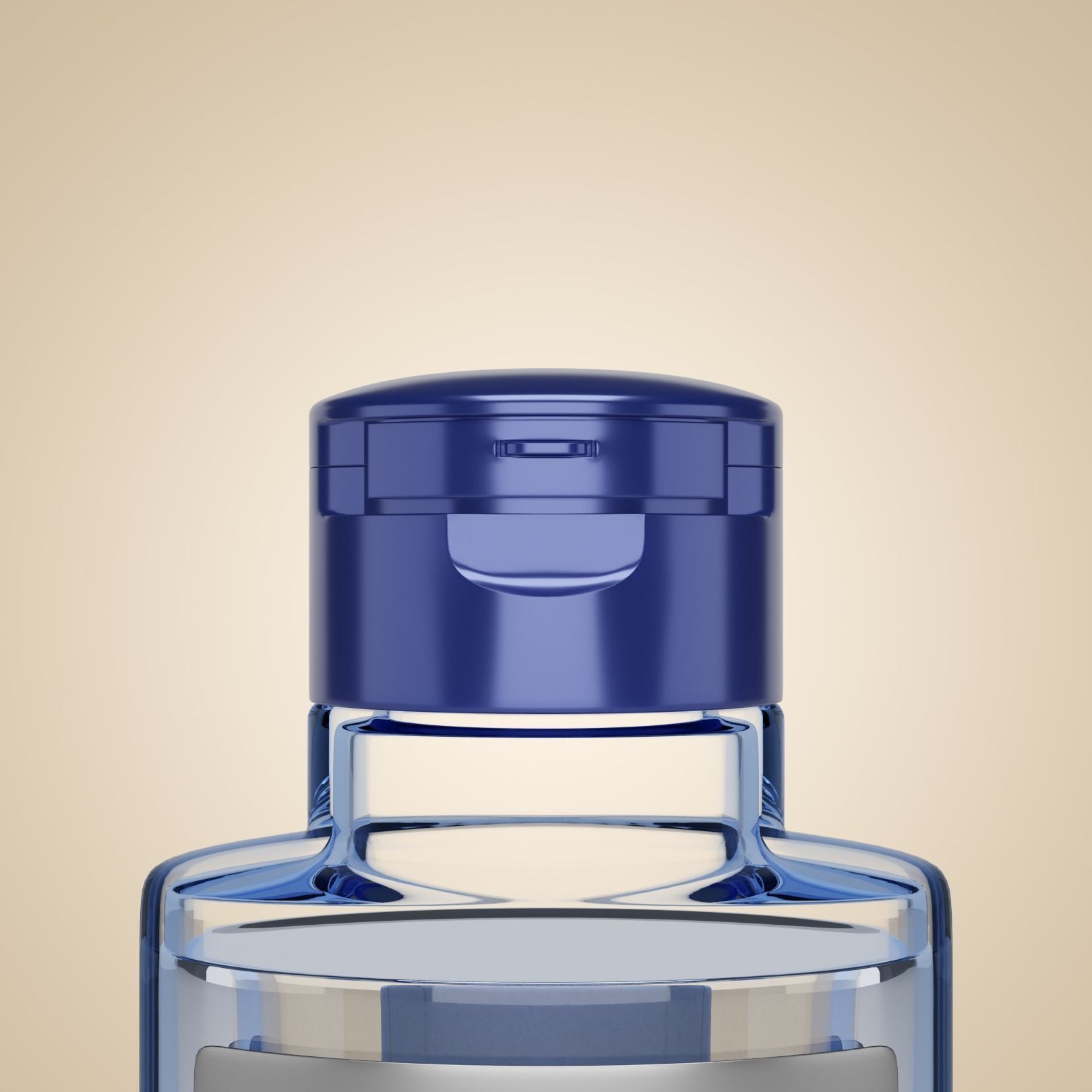 Loreal Micellar Water 95ml Bottle with Lid Realistic 3D model_4