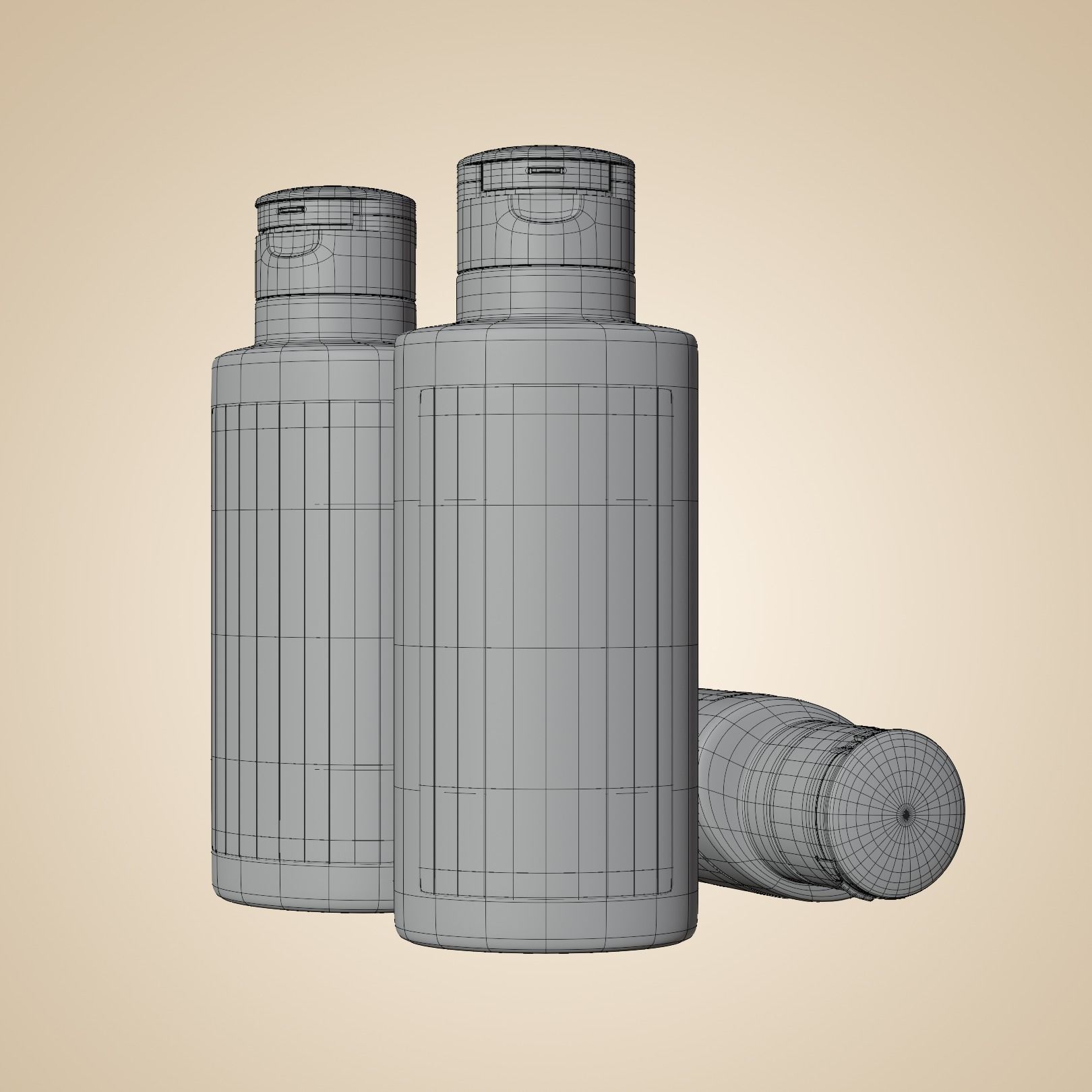 Loreal Micellar Water 95ml Bottle with Lid Realistic 3D model_1