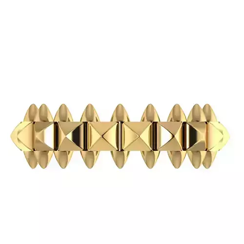 Ring 3D print model gold eternity