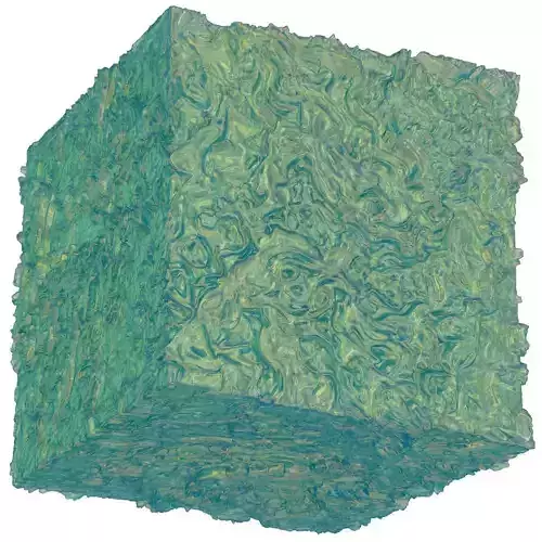 The Painting cube of grass