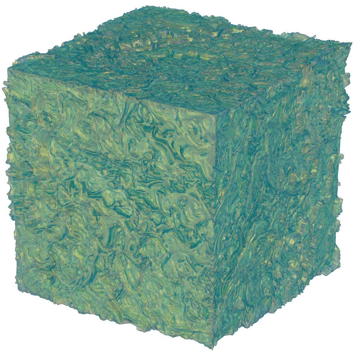 The Painting cube of grass 3D model_5